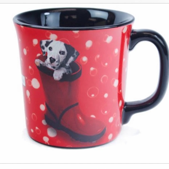 Keith Kimberlin Dalmatian Dog Rainboot Relief Hot Cocoa Coffee Mug Collectible - Picture 1 of 10